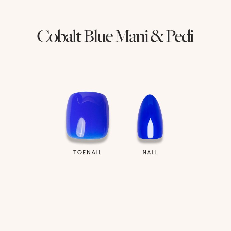 Cobalt Blue Mani Pedi