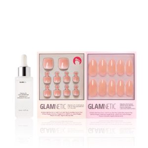 Sheer Peach Mani Pedi