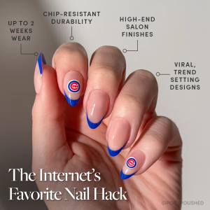 Chicago Cubs Press-On Nail Set