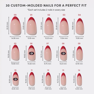 Georgia Bulldogs Press-On Nail Set