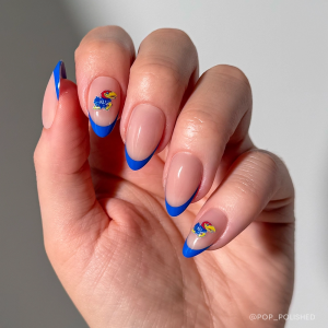 Kansas Jayhawks Press-On Nail Set
