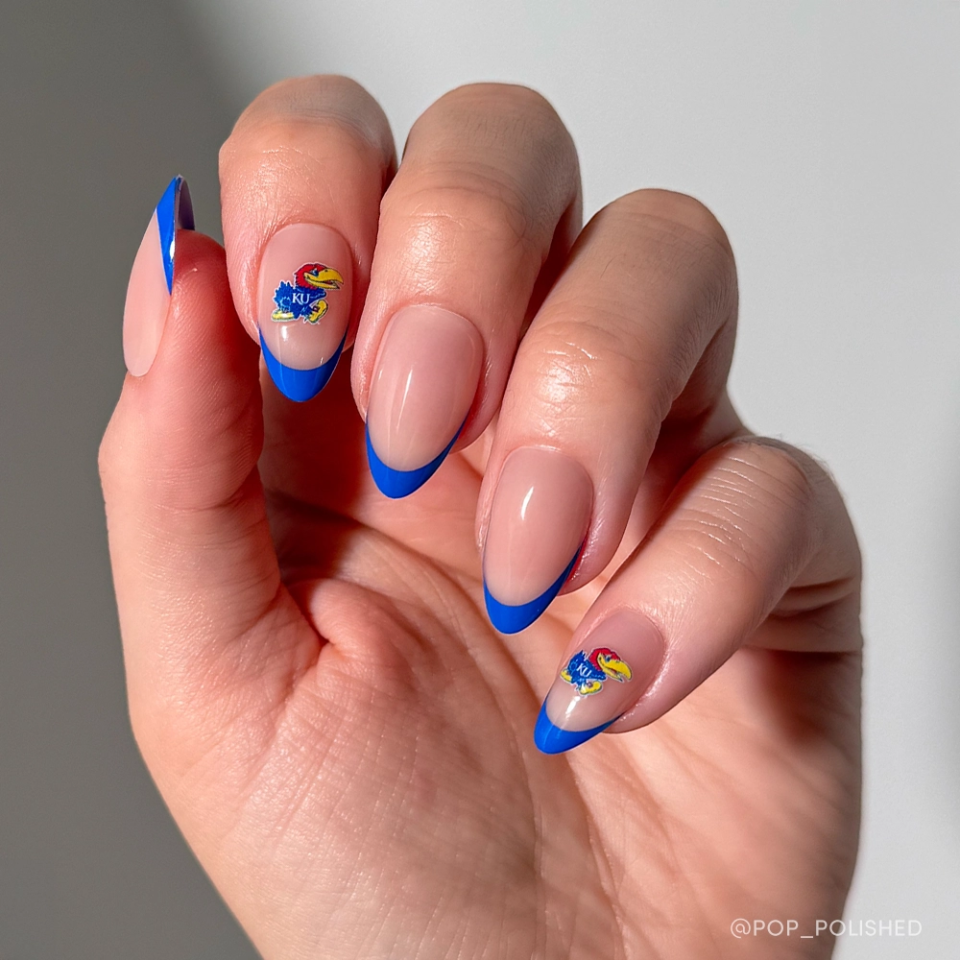 Kansas Jayhawks Press-On Nail Set