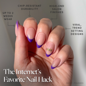 LSU Tigers Press-On Nail Set