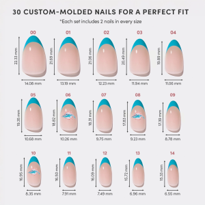 Miami Dolphins Press-On Nail Set
