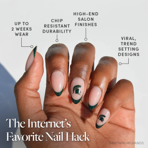 Michigan State Spartans Press-On Nail Set