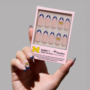 Michigan Wolverines Press-On Nail Set