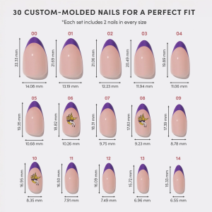 Minnesota Vikings Press-On Nail Set