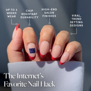 New York Giants Press-On Nail Set