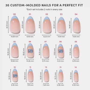 North Carolina Tar Heels Press-On Nail Set